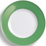 Apfelgrüne Dibbern Solid Color Runde Speiseteller & Essteller aus Porzellan mikrowellengeeignet 