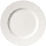 Weiße Frühstücksteller 21 cm aus Porzellan 