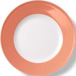 Orange Dibbern Solid Color Speiseteller & Essteller 21 cm aus Porzellan 
