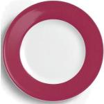Rote Dibbern Solid Color Dessertteller 21 cm aus Porzellan 