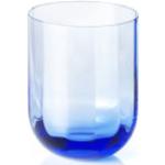 Himmelblaue Dibbern Wassergläser aus Glas mundgeblasen 