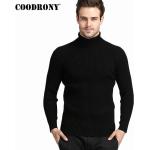 Schwarze Rollkragen Kaschmir-Pullover aus Wolle für Herren Größe 4 XL für den für den Winter 