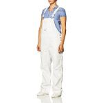 Weiße Atmungsaktive Dickies Jeans-Latzhosen aus Baumwolle für Damen Größe L 