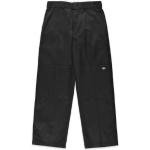Schwarze Loose Fit Dickies Double Knee Baggy Jeans & Loose Fit Jeans mit Reißverschluss für Herren Größe XXL Weite 30, Länge 30 