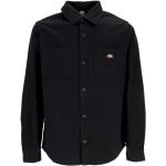 Schwarze Streetwear Langärmelige Dickies Herrenlangarmhemden aus Canvas Größe M 