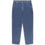Blaue Bestickte Dickies Jeans mit Stickerei mit Reißverschluss aus Baumwolle für Herren Größe XXL Weite 30, Länge 30 