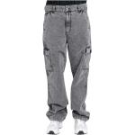 Reduzierte Graue Bestickte Loose Fit Dickies Jeans mit Stickerei mit Reißverschluss aus Baumwolle für Herren 