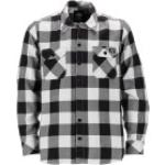 Schwarze Karo Langärmelige Dickies Sacramento Shirts mit Tasche aus Baumwolle für Herren Größe XXL für den für den Frühling 