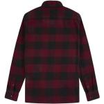 Bordeauxrote Karo Langärmelige Dickies Sacramento Shirts mit Tasche aus Baumwolle für Herren Größe 3 XL 