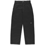 Schwarze Loose Fit Dickies Double Knee Baggy Jeans & Loose Fit Jeans mit Reißverschluss aus Denim für Herren Größe XXL Weite 30, Länge 30 