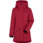 Reduzierte Rubinrote Wasserdichte Didriksons Winterjacken mit Reißverschluss aus Polyester mit Kapuze für Damen Größe S 