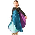 Lila Die Eiskönigin - völlig unverfroren Anna Königin Kostüme aus Polyester für Kinder Größe 140 