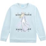 Blaue Unifarbene Die Eiskönigin - völlig unverfroren Elsa Rundhals-Ausschnitt Kindersweatshirts Größe 110 für den für den Herbst 