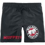 Die Muppets Badeshort - Waldorf & Statler - Old School - S bis XL - für Männer - Größe L - schwarz - EMP exklusives Merchandise