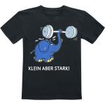 Schwarze Die Sendung mit der Maus Rundhals-Ausschnitt Kinder T-Shirts mit Maus-Motiv für Babys 