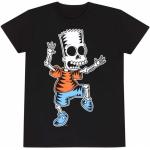 Die Simpsons Unisex-Erwachsene Bart Simpson Skelett T-Shirt