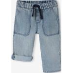 Blaue Capri-Jeans für Kinder aus Baumwolle für Jungen Größe 128 