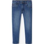 Blaue Vertbaudet Slim Jeans für Kinder mit Nieten mit Reißverschluss aus Polyamid für Jungen Größe 116 