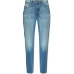 Reduzierte Blaue Diesel Straight Leg Jeans aus Denim für Damen Größe L Weite 28, Länge 30 