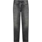 Graue Diesel Sleenker Slim Fit Jeans mit Reißverschluss aus Denim für Herren Größe L Weite 28, Länge 32 