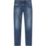 Reduzierte Blaue Diesel Sleenker Slim Fit Jeans mit Reißverschluss aus Denim für Herren Größe L Weite 31, Länge 32 