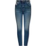 Reduzierte Dunkelblaue Bestickte Diesel Jeans mit Stickerei mit Reißverschluss aus Denim für Damen Größe XS Weite 28, Länge 32 