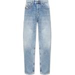 Blaue Bestickte Diesel Jeans mit Stickerei aus Denim für Herren Größe L Weite 32, Länge 32 
