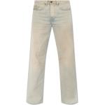 Beige Bestickte Diesel Ripped Jeans & Zerrissene Jeans mit Knopf aus Denim für Herren Größe L Weite 32, Länge 32 