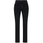Schwarze Bestickte Diesel Jeans mit Stickerei mit Reißverschluss aus Denim für Damen Größe L Weite 26, Länge 30 