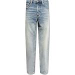 Hellblaue Bestickte Loose Fit Diesel Jeans mit Stickerei aus Denim für Herren Größe XXL Weite 34, Länge 30 