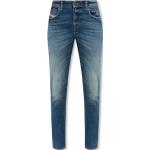 Reduzierte Dunkelblaue Bestickte Diesel Jeans mit Stickerei mit Reißverschluss aus Denim für Damen Größe XS Weite 25, Länge 32 