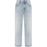 Reduzierte Hellblaue Bestickte Diesel Jeans mit Stickerei mit Reißverschluss aus Denim für Damen Größe XS Weite 26, Länge 32 