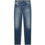 Dunkelblaue Bestickte Diesel Slim Fit Jeans aus Denim für Herren Größe XXL Weite 31, Länge 30 