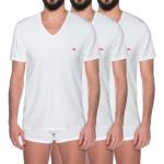 Reduzierte Weiße Diesel V-Ausschnitt T-Shirts aus Baumwolle für Herren Größe XXL 3-teilig 