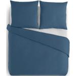 Blaue Unifarbene Allergiker Diesel Bettwäsche in Übergrößen mit Reißverschluss aus Baumwolle 240x220 3-teilig 