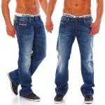 Blaue Unifarbene Diesel Zatiny Jeans mit Stickerei aus Baumwolle trocknergeeignet für Herren 