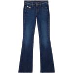 Dunkelblaue Diesel Bootcut Jeans aus Denim für Damen Größe XS Weite 32, Länge 34 