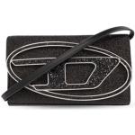 Schwarze Diesel Brieftaschen aus Leder für Damen 