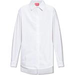 Reduzierte Weiße Langärmelige Diesel Damenlangarmhemden mit Knopf Größe M 