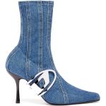 Blaue Diesel Spitze High Heel Stiefeletten & High Heel Boots aus PU für Damen Größe 36 