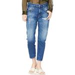 Blaue Diesel Fayza Boyfriend-Jeans mit Reißverschluss aus Baumwolle für Damen Weite 24 