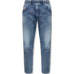 Reduzierte Blaue Diesel Krooley Slim Fit Jeans aus Denim für Herren Größe L Weite 26, Länge 32 