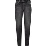 Reduzierte Graue Bestickte Diesel Slim Fit Jeans mit Knopf aus Denim für Herren Größe L Weite 29, Länge 32 