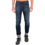 Dunkelblaue Diesel Slim Fit Jeans mit Reißverschluss aus Baumwolle für Herren Größe L Weite 30, Länge 32 