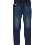 Reduzierte Marineblaue Bestickte Diesel Slim Fit Jeans aus Denim für Herren 