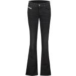 Schwarze Diesel Bootcut Jeans aus Denim für Damen Größe XS 