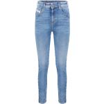 Blaue Super Skinny Diesel Skinny Jeans aus Denim für Damen Größe XS 