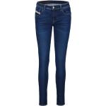 Blaue Super Skinny Diesel Skinny Jeans aus Baumwollmischung für Damen 