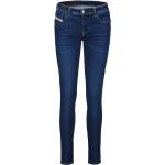Blaue Super Skinny Diesel Skinny Jeans aus Baumwollmischung für Damen Größe XS 
