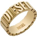 Reduzierte Goldene Diesel Edelstahlringe aus Edelstahl für Herren Größe 66 